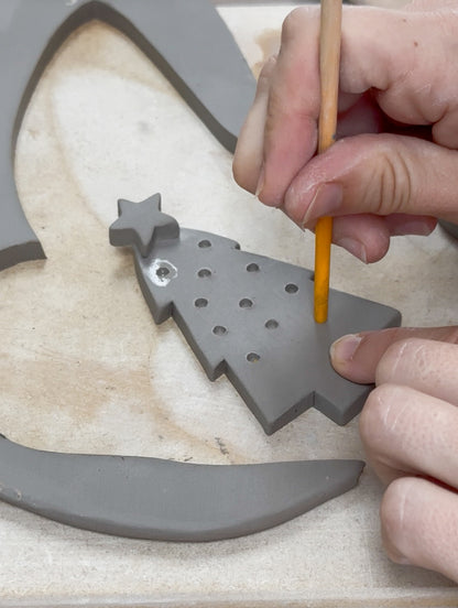 Christmas Ornament Hand-Building & Glazing Workshop